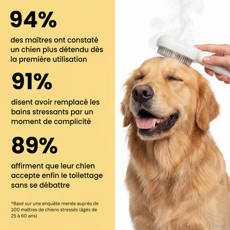 ZenBrosse - Brosse de bain pour chiens et chats