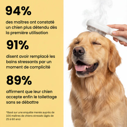 ZenBrosse - Brosse de bain pour chiens et chats
