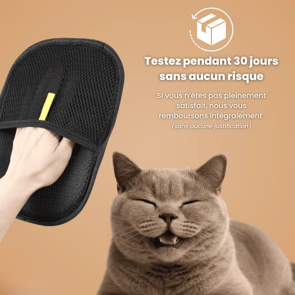 Gant statique attrape-poils